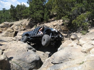 Patriot Trail - Chris going big in the A Hole Obstacle